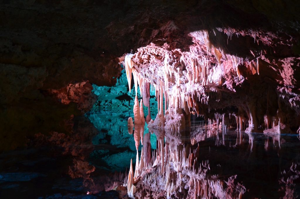 Cavern with a lake