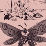 Artisanal by Gurashi depicting the moths of Mysrai's realm.