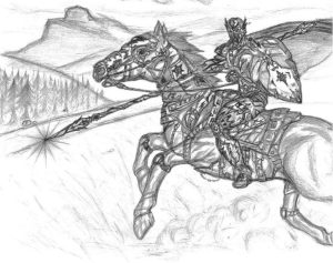 Mounted Warrior, by Terenas