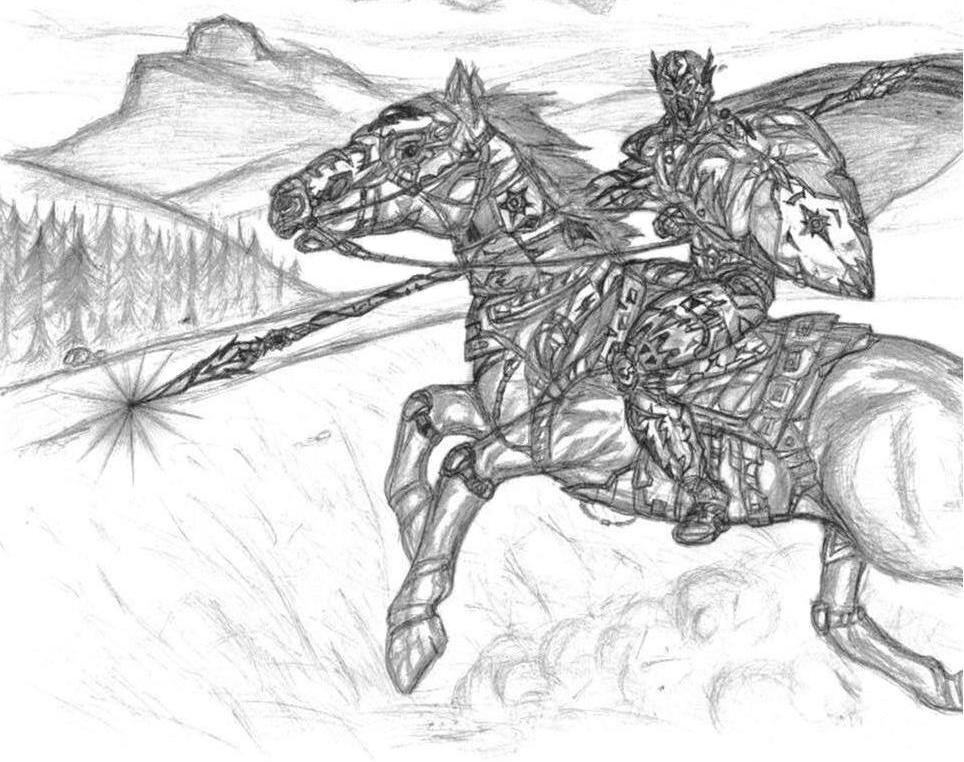 Mounted Warrior - Lusternia