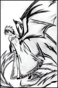 Ritual of demonic wings., by Felandi