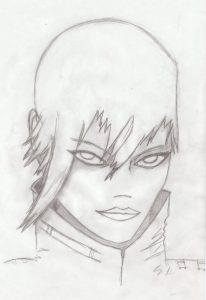 A rough sketch of a Merian Lady, by Enero