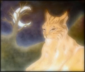 Malach, the snowy liger cub, by Saaga