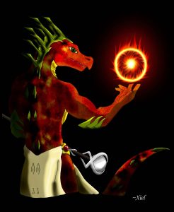 The Pyromancer, by Xiel