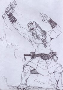 Victorious Orclach, by Lysandus