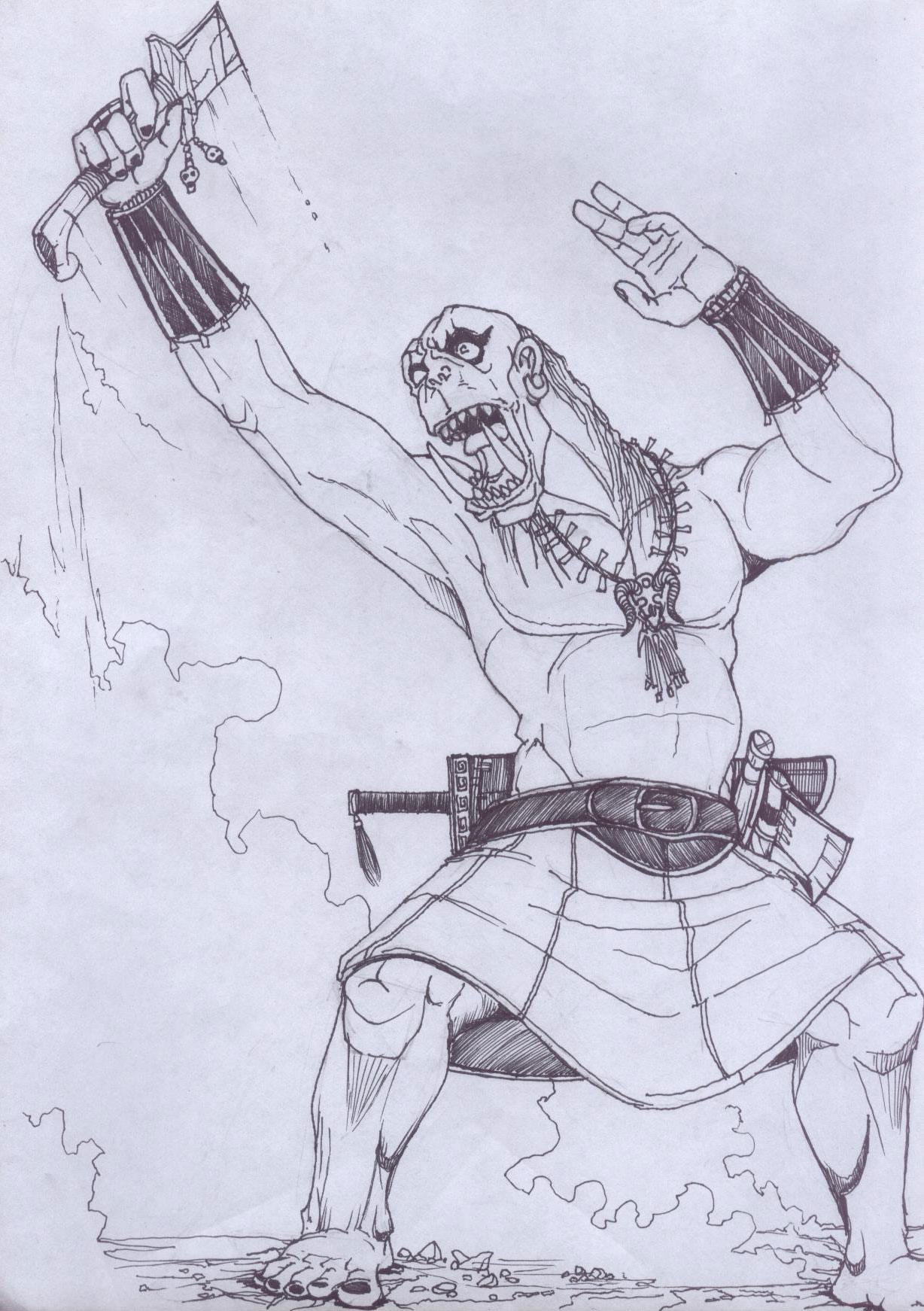 Victorious Orclach, by Lysandus