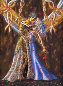 Wedding Portrait of Mortexia and Azaryu, by Fania