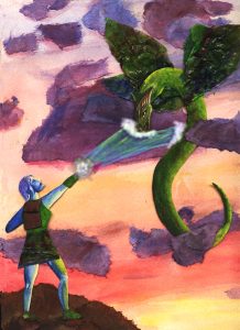 Blasting the Wyvern, by Fania