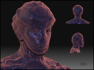 Illithoid Bust, by Balizar