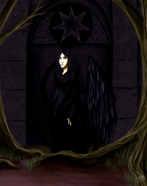 Before the Chapel of Exalted Night, by Ried