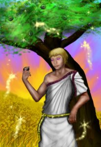 Samas the Joyous, by Lorina