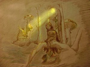 Young elfen in Glomdoring, by Elyse