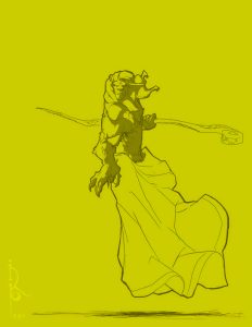 Aeromancer Dual-Tone Sketch, by Ehecatl