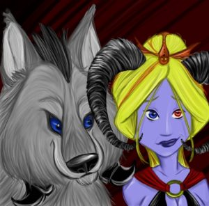 A woman’s best friend is their Darkbeast, by Kharaen