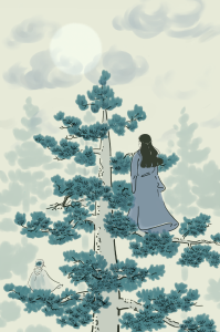 Mother on a Narrow Branch, by Xiran