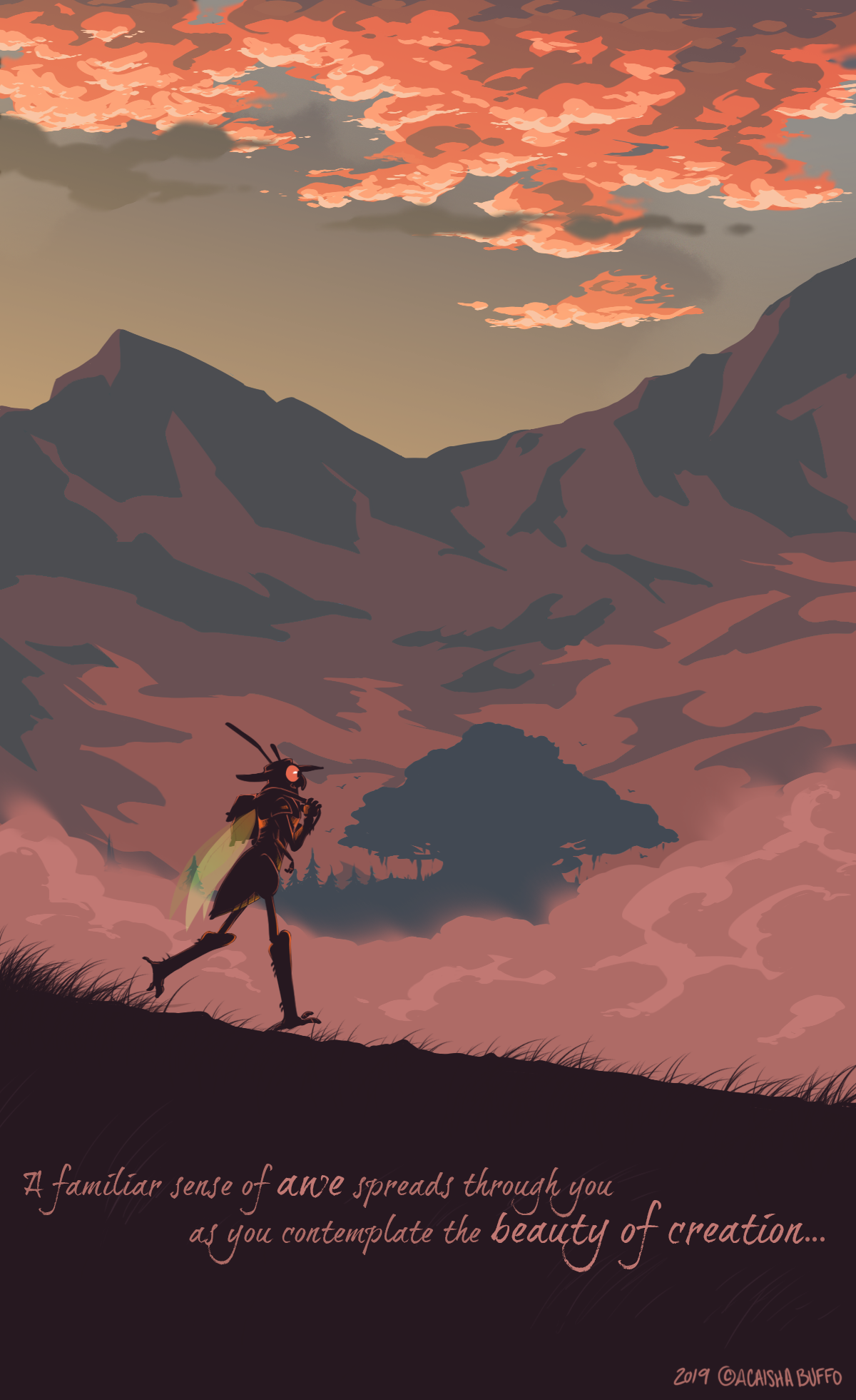 Overlooking Wyrded Lands, by Gurashi