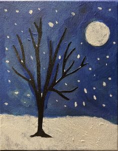A Night in Snow Valley, by Freja