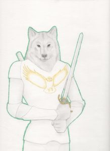 Portrait of Ilaveuse, by Aubrey