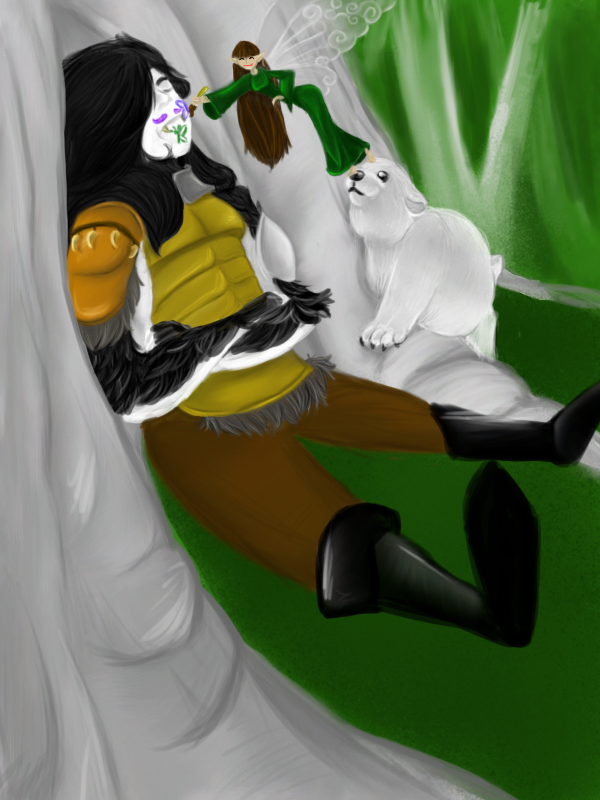 Mischievous Mnemosyne and the Slumbering Kolm, by Lilian