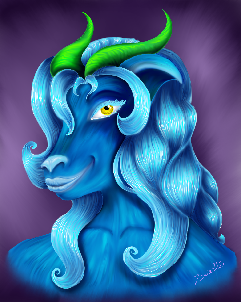 Yarou n’Lochli, Conductress of Discord, by Zarialle