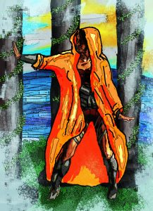 Celest warrior by the Inner Sea, by Sakr
