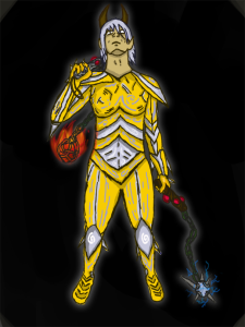 Iasmos Talnara as an Elfen Lord, by Rivius