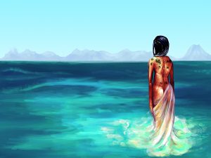 Across the sea, by Phoebus