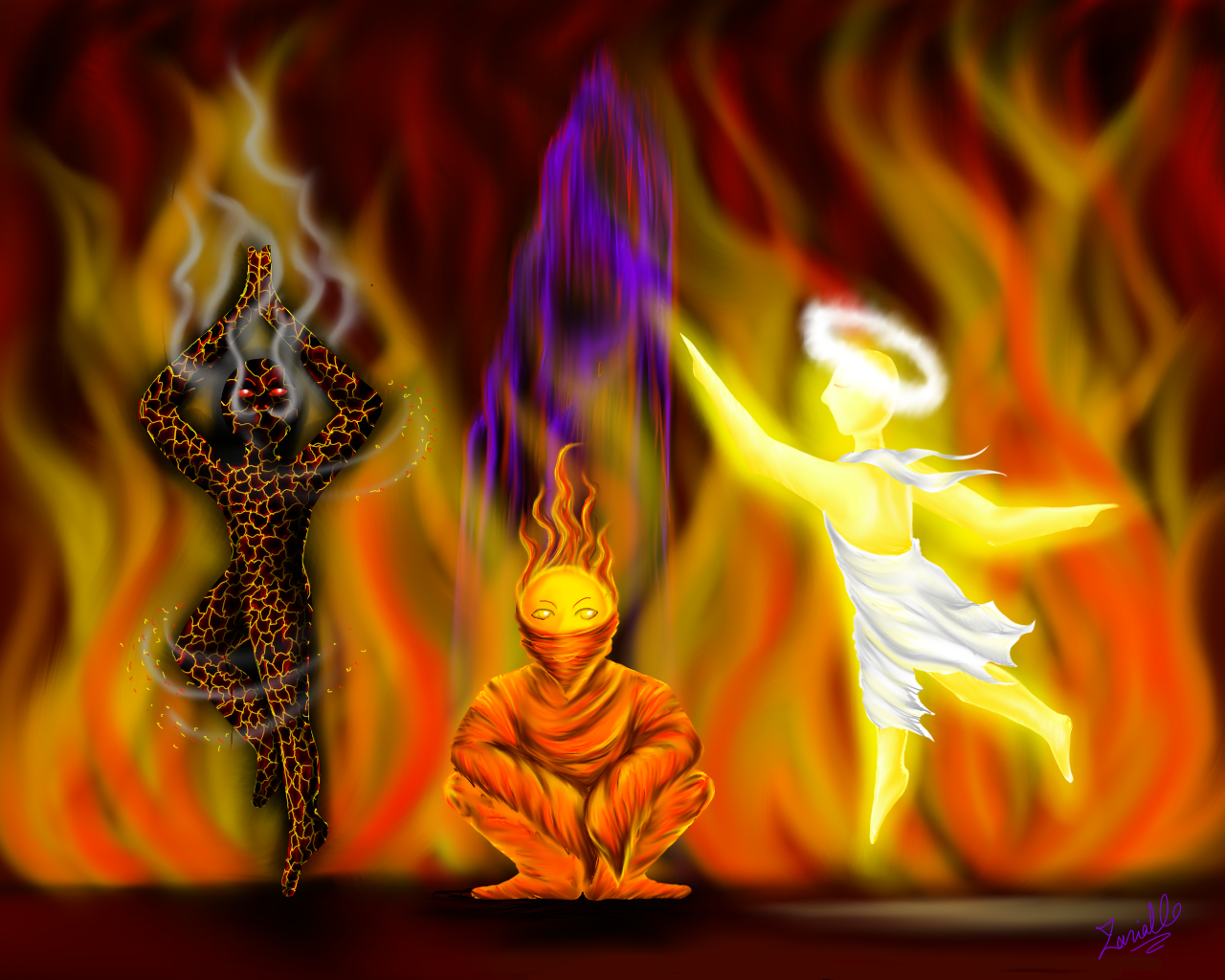The Megalith Stands Against the Sun Fae, by Zarialle