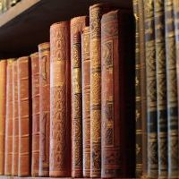 A shelf full of books